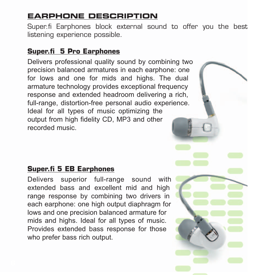 Ultimate Ears Earphone User Manual | Page 6 / 24