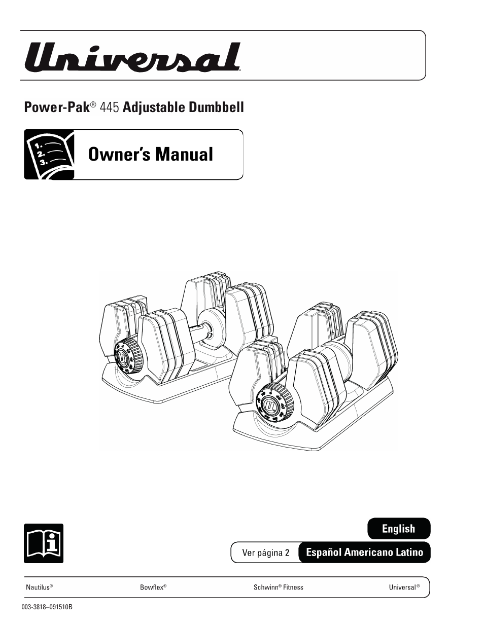 Universal Scheu Company POWER PAK 445 User Manual | 8 pages