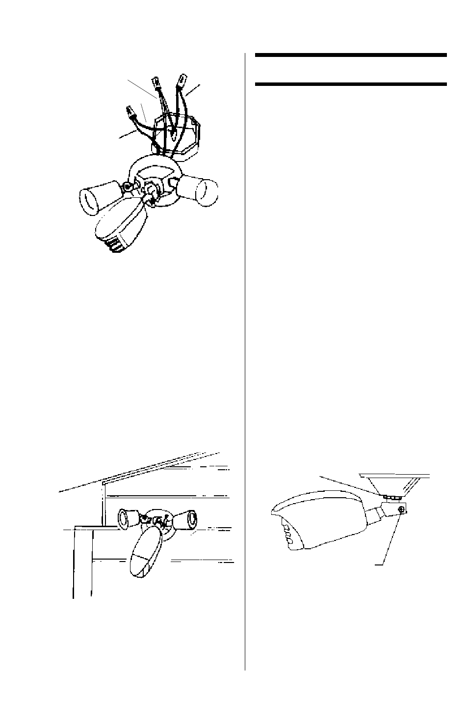 Adjustments and testing, Sensor and floodlight positioning, Caution | For wall/eave mounting | Universal Security Instruments LITEAIDE HE-117 User Manual | Page 5 / 8