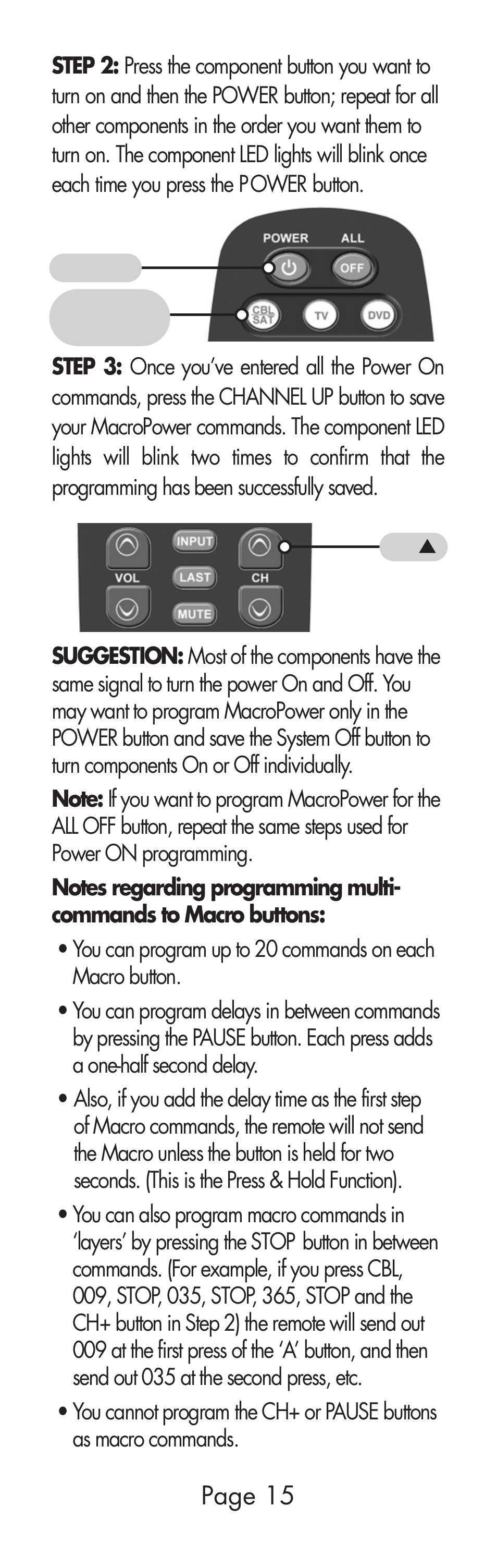 Universal Remote Control (URS) URC-SR3 User Manual | Page 15 / 44