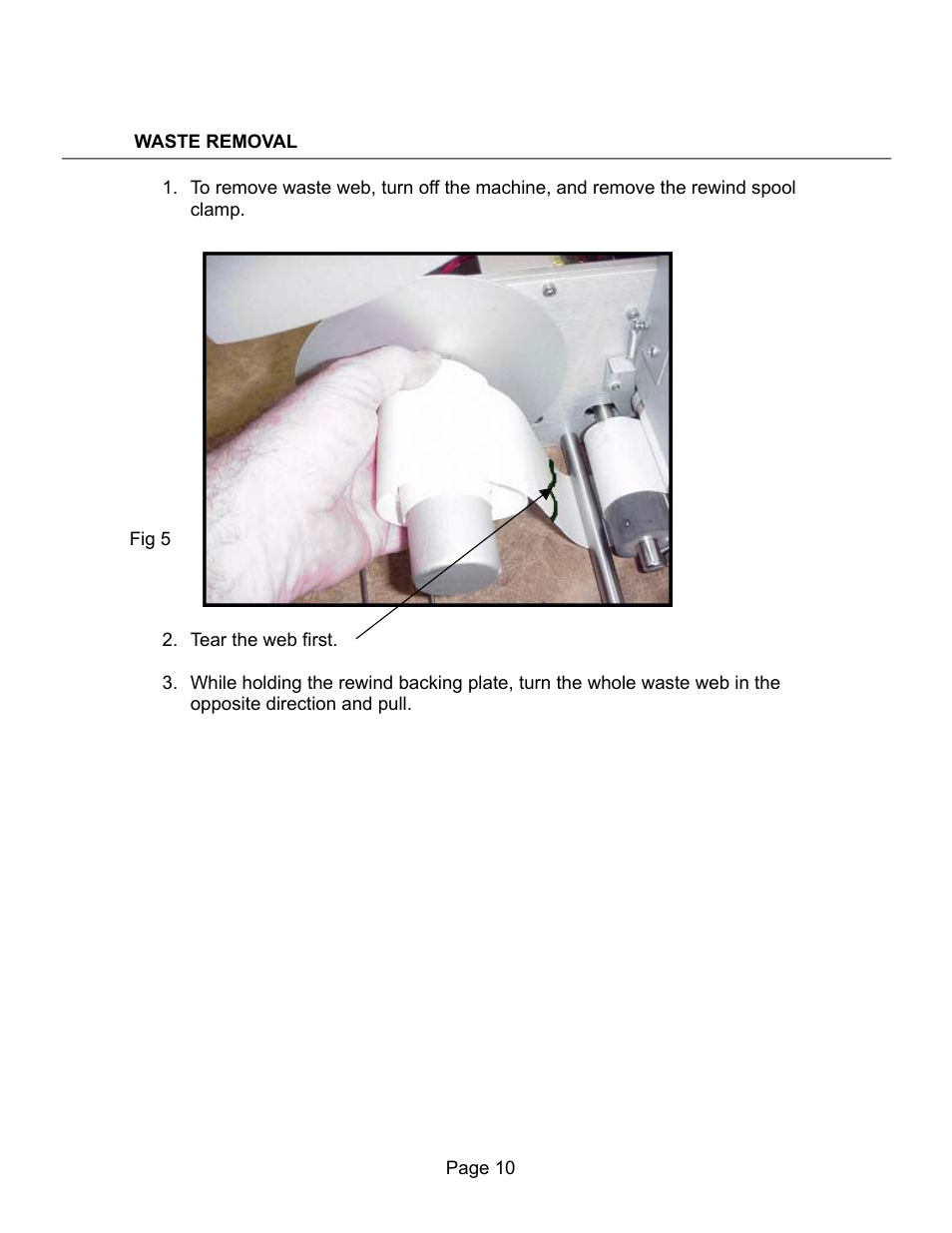 Waste removal | Universal Scheu Company L60 User Manual | Page 10 / 70