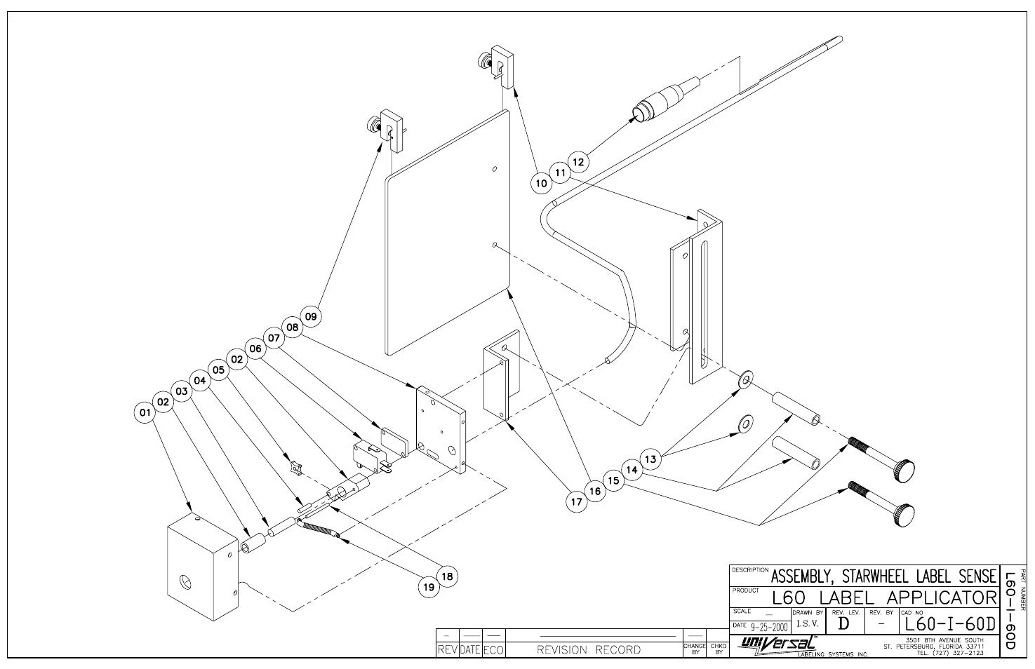 Guide assembly | Universal Scheu Company L60 User Manual | Page 53 / 70