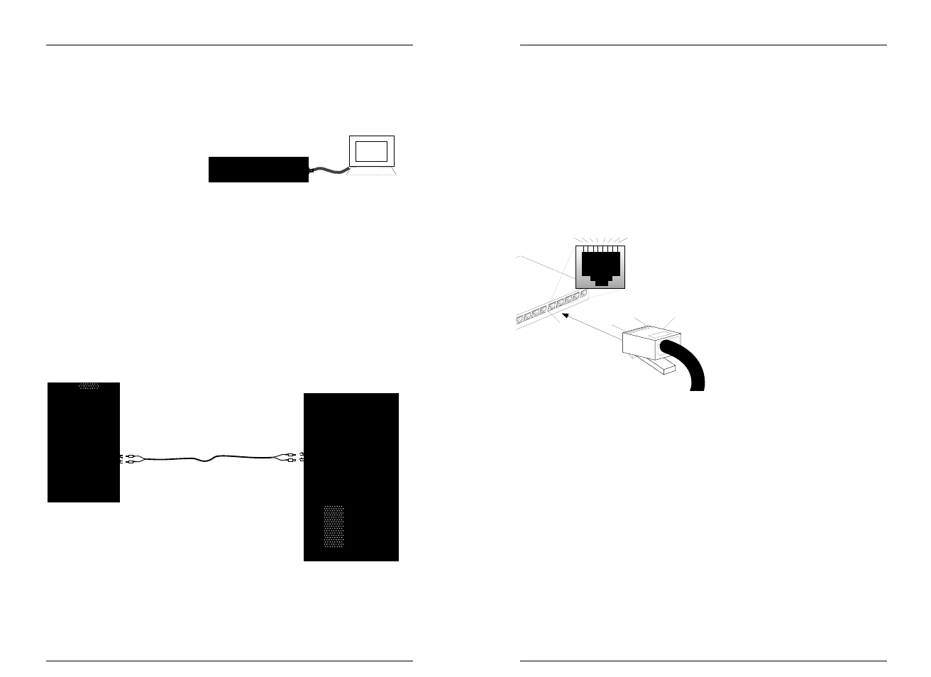 Ensuring correct 10baset configuration, Male aui connector/pc connection, Fiber optic connector/10basefl connection | Universal Scheu Company 1005 User Manual | Page 9 / 12