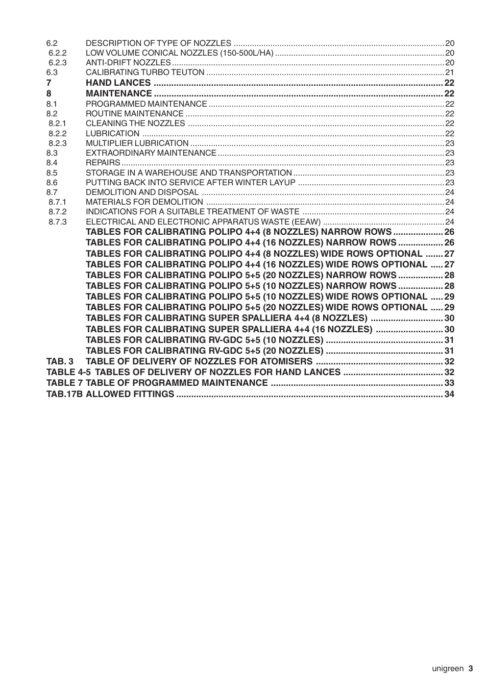 Unigreen TurboTeuton P300 User Manual | Page 3 / 36