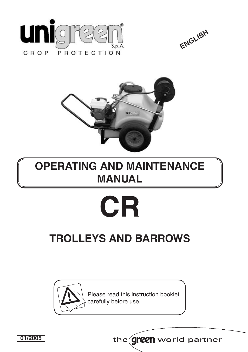 Unigreen Trolleys and Barrows User Manual | 28 pages