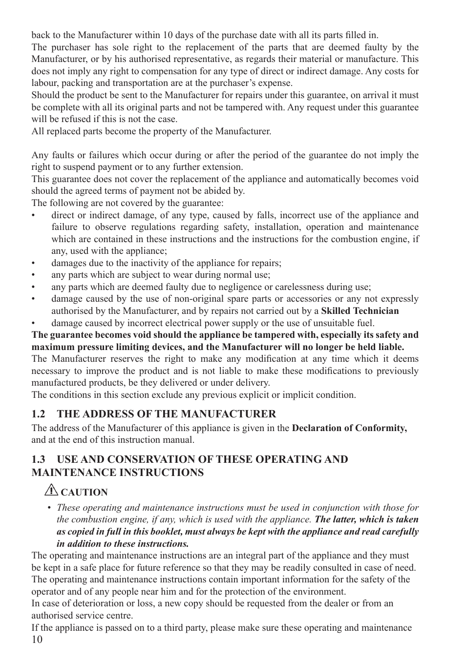 Unigreen Trolleys and Barrows User Manual | Page 10 / 28