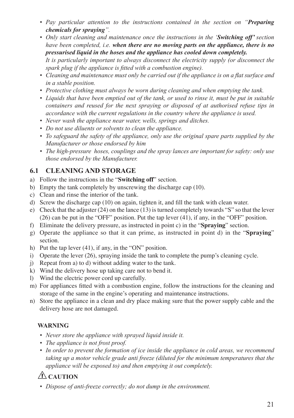 Unigreen Trolleys and Barrows User Manual | Page 21 / 28