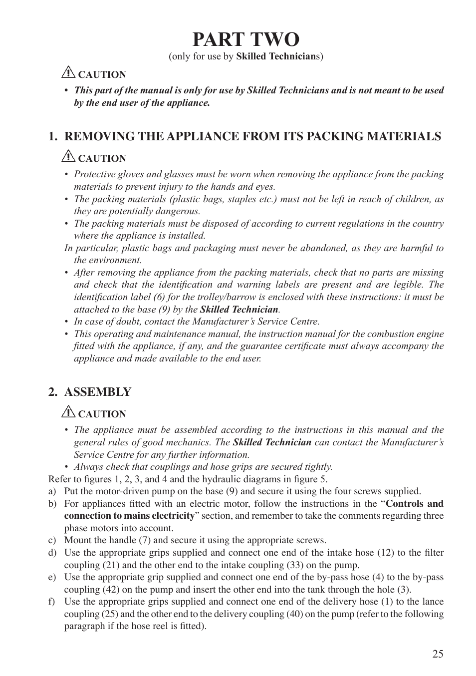 Part two | Unigreen Trolleys and Barrows User Manual | Page 25 / 28