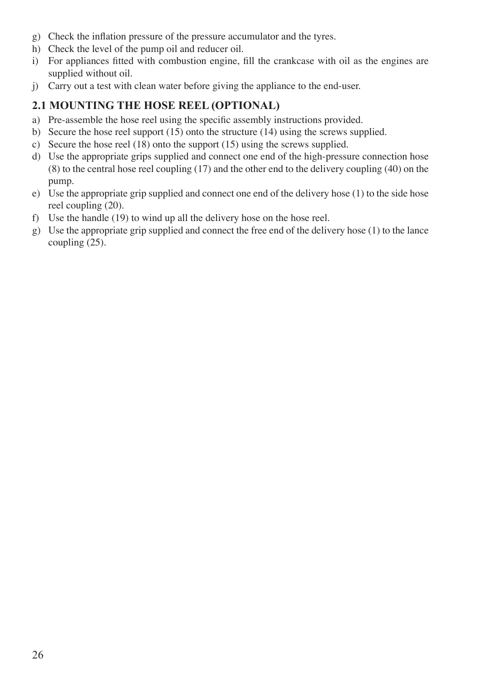 Unigreen Trolleys and Barrows User Manual | Page 26 / 28