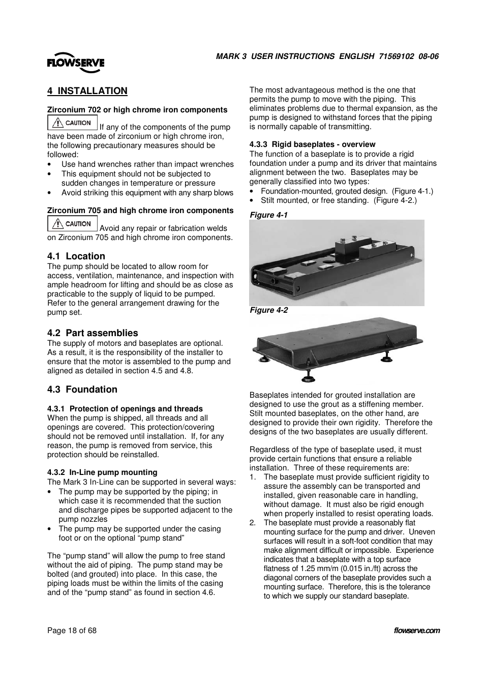 UNIREX Pump User Manual | Page 18 / 68