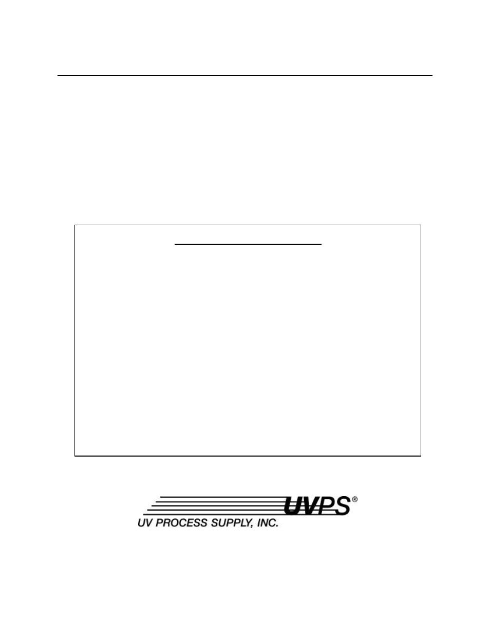 Lamp voltage interface | UVPS Lamp Voltage Interface B003-001 User Manual | Page 2 / 2