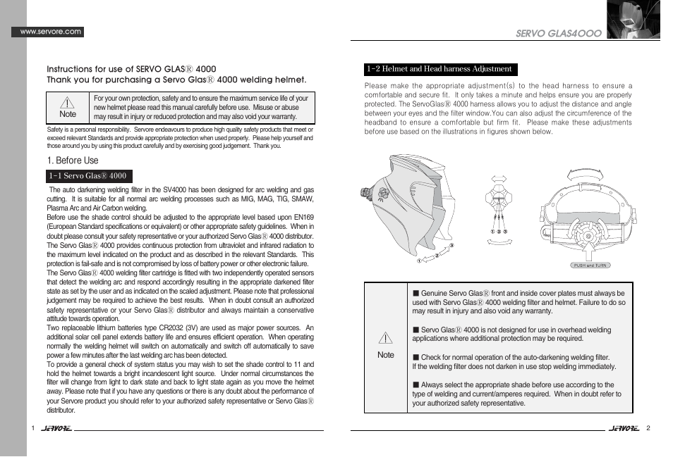 Ucansi SERVO GLAS EN379 User Manual | Page 3 / 9