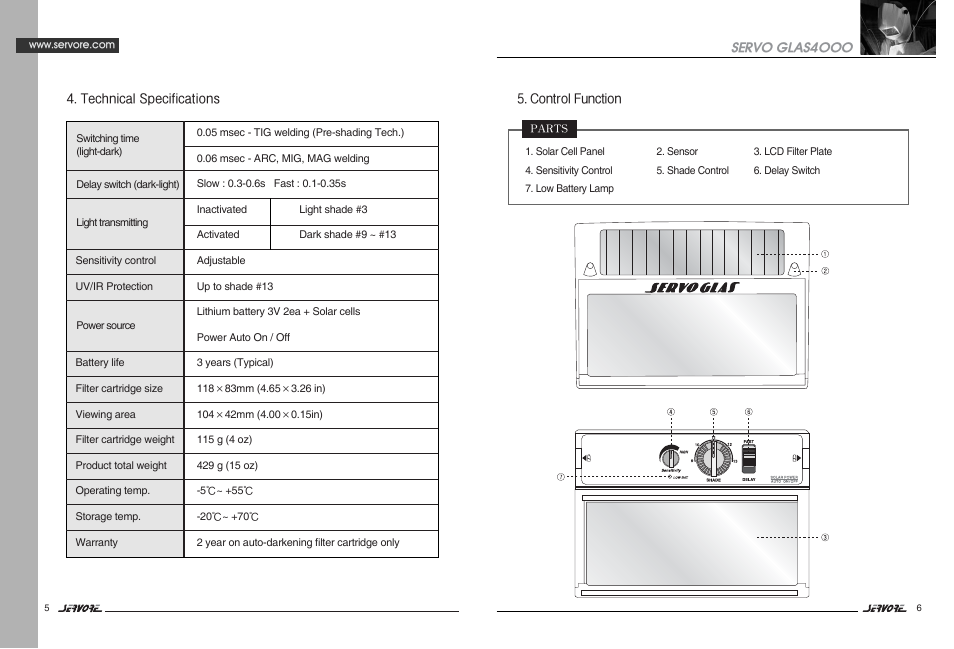 Ucansi SERVO GLAS EN379 User Manual | Page 5 / 9