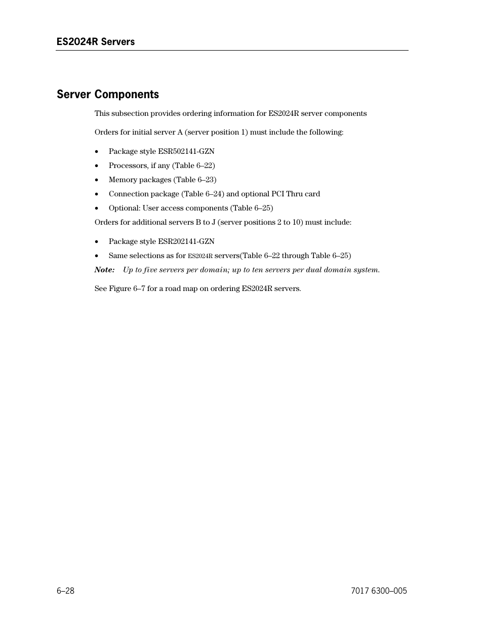 Server components | Unisys NX5820 User Manual | Page 134 / 176