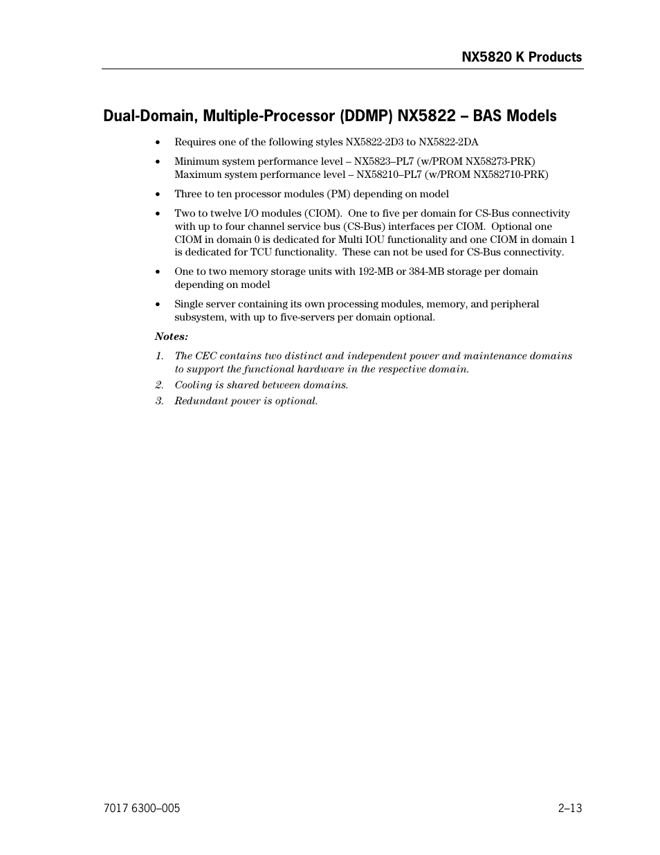 Dual-domain, multiple-processor (ddmp) nx5822, Bas models | Unisys NX5820 User Manual | Page 45 / 176