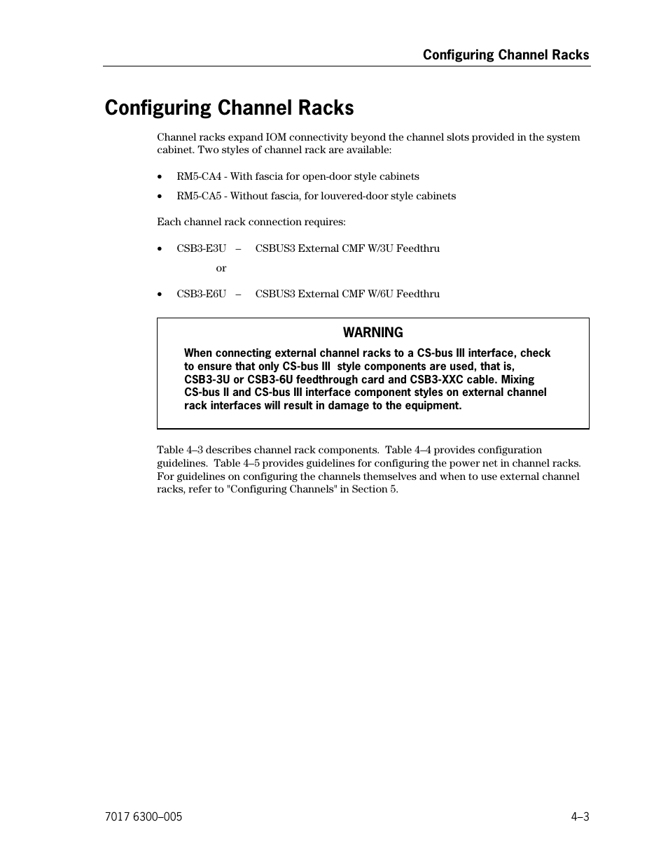 Configuring channel racks | Unisys NX5820 User Manual | Page 85 / 176