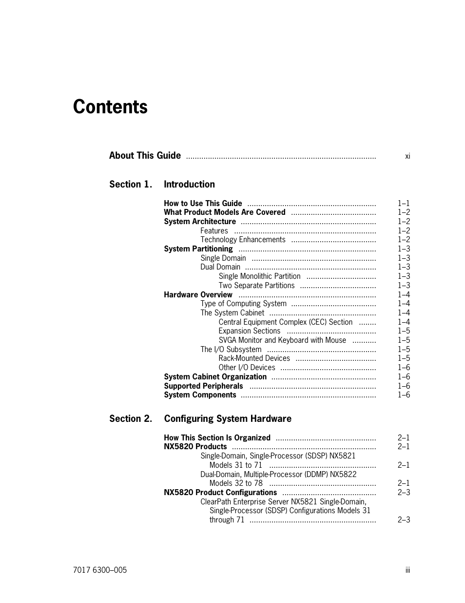 Unisys NX5820 User Manual | Page 9 / 176
