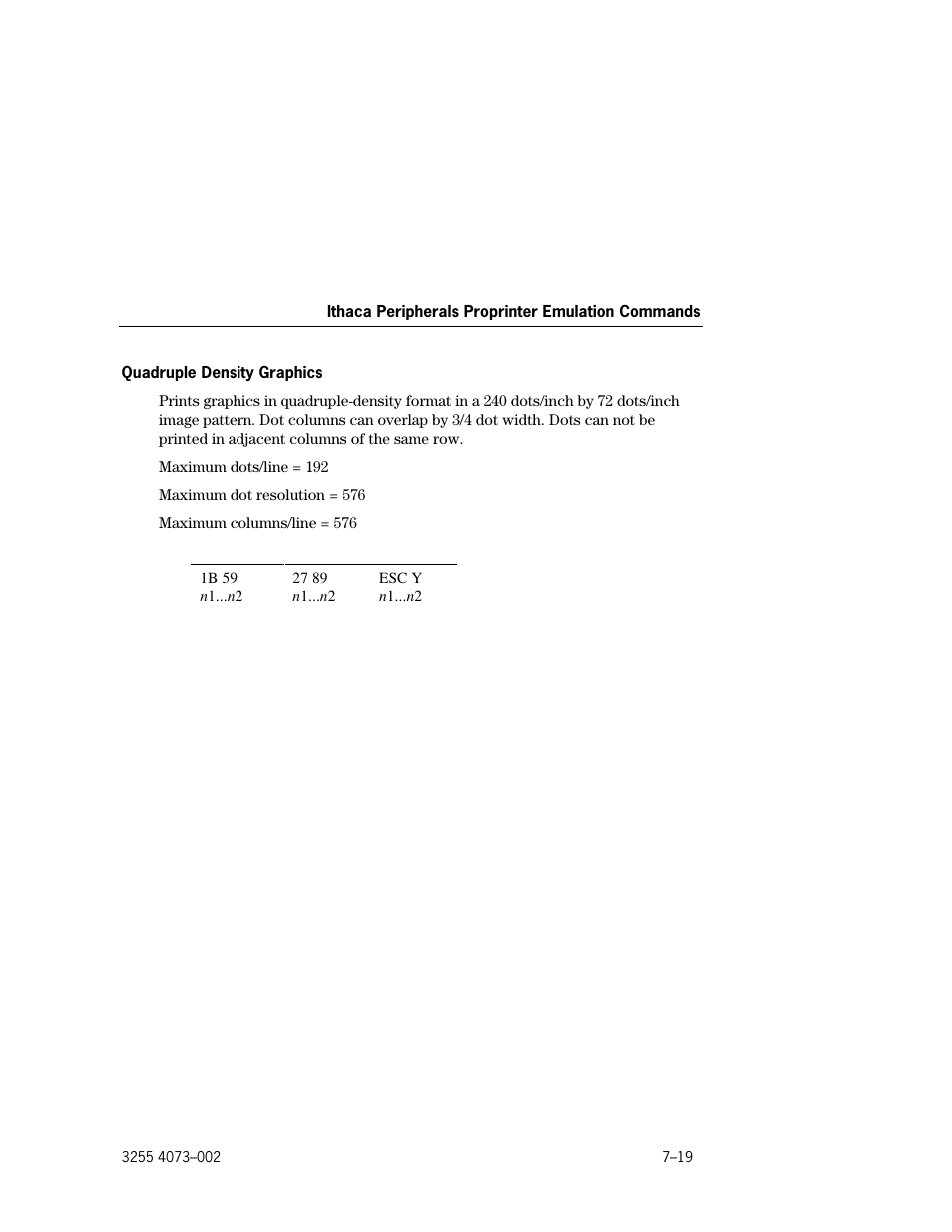 Quadruple density graphics –19 | Unisys E-@CTION EFP9800 User Manual | Page 187 / 268