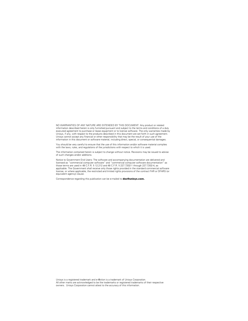 Unisys E-@CTION EFP9800 User Manual | Page 2 / 268