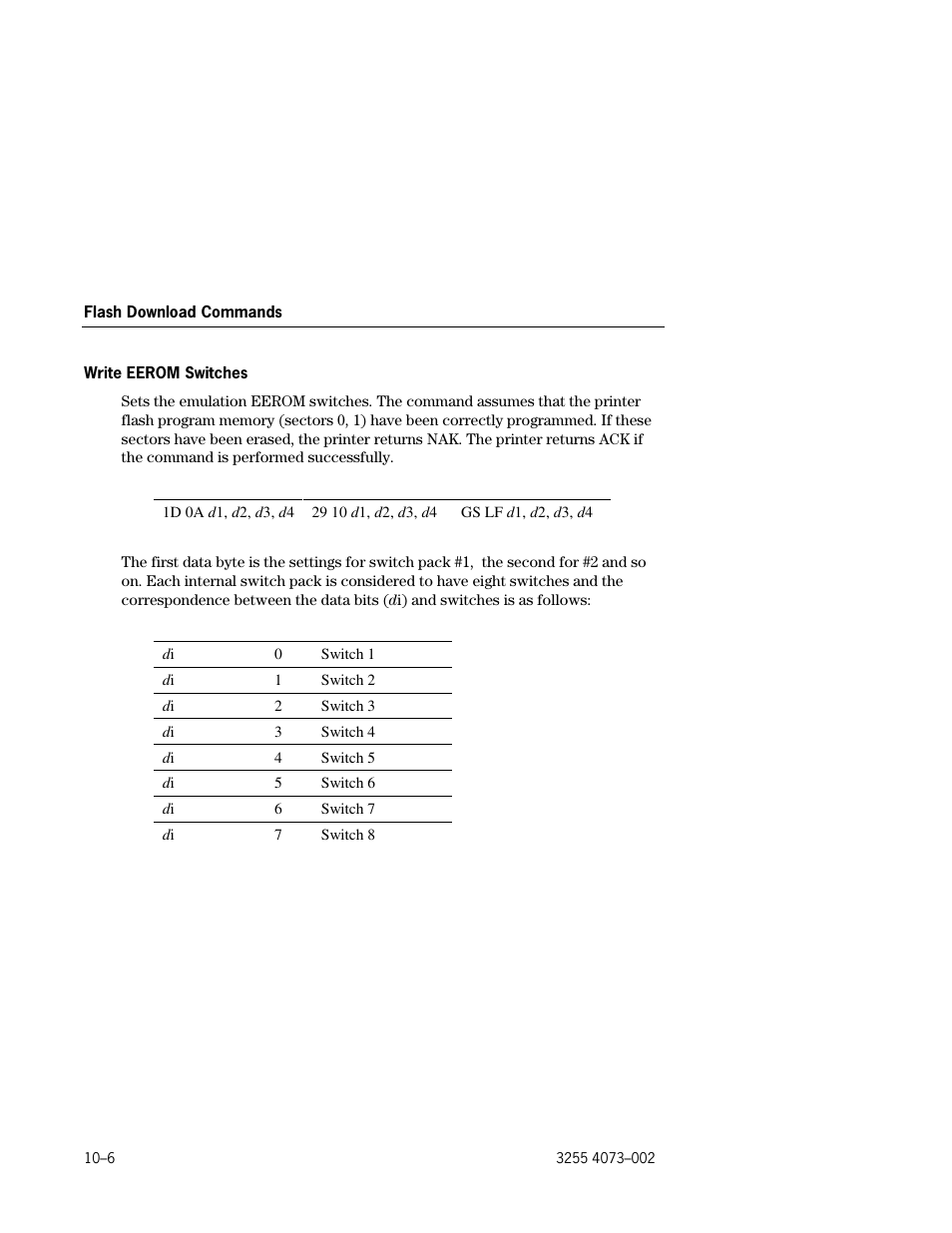 Write eerom switches –6 | Unisys E-@CTION EFP9800 User Manual | Page 234 / 268
