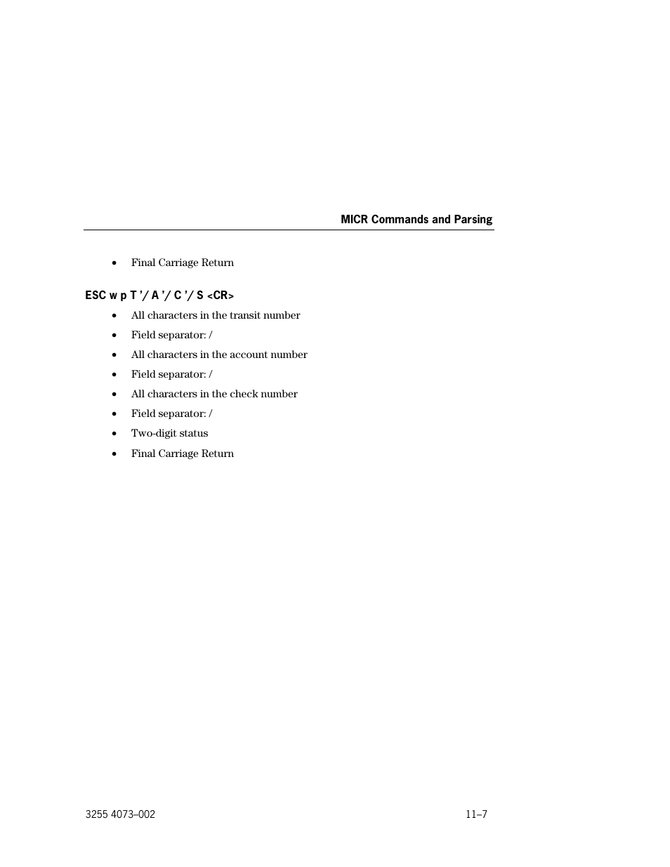 Esc w p t '/ a '/ c '/ s <cr> –7 | Unisys E-@CTION EFP9800 User Manual | Page 247 / 268