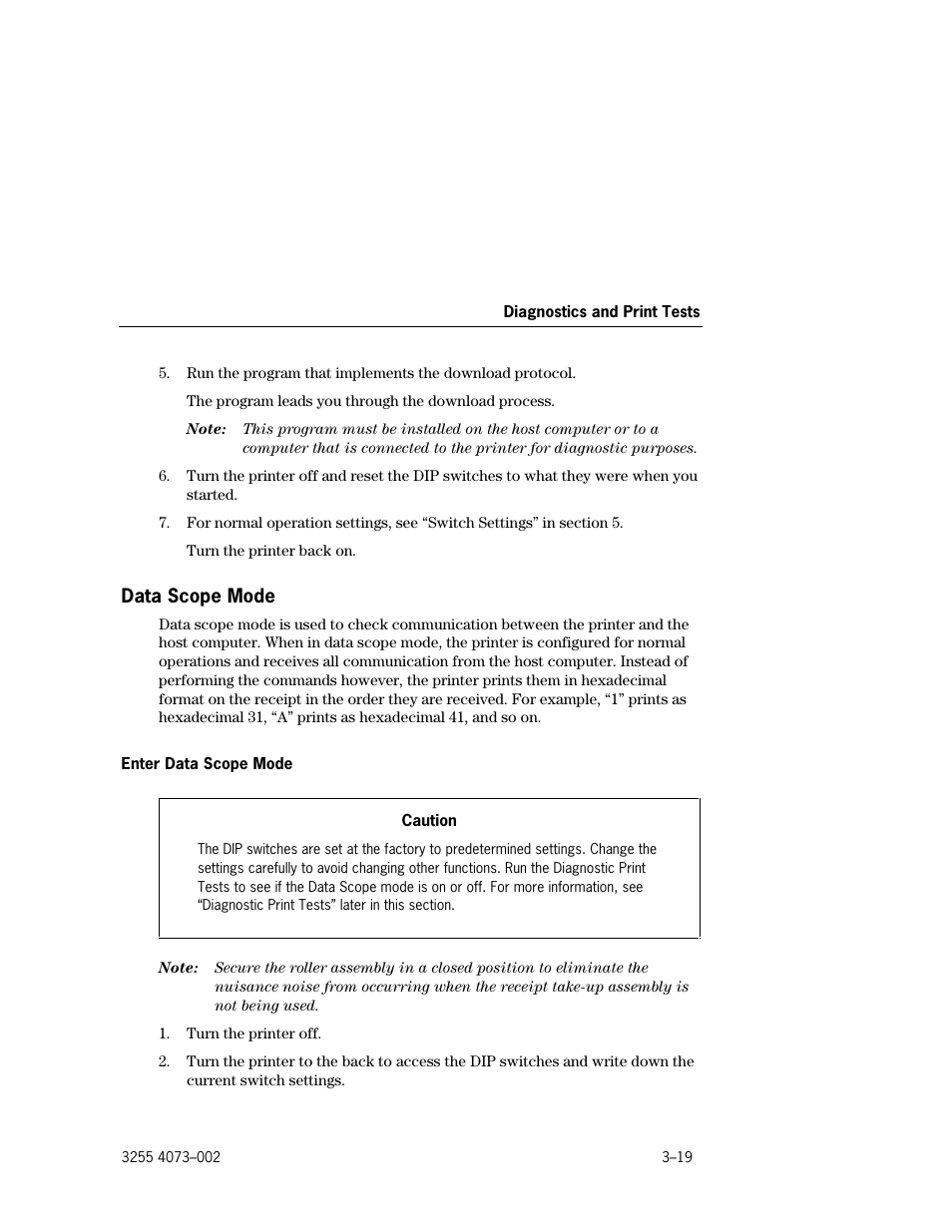 Data scope mode, Data scope mode –19, Enter data scope mode –19 | Unisys E-@CTION EFP9800 User Manual | Page 57 / 268