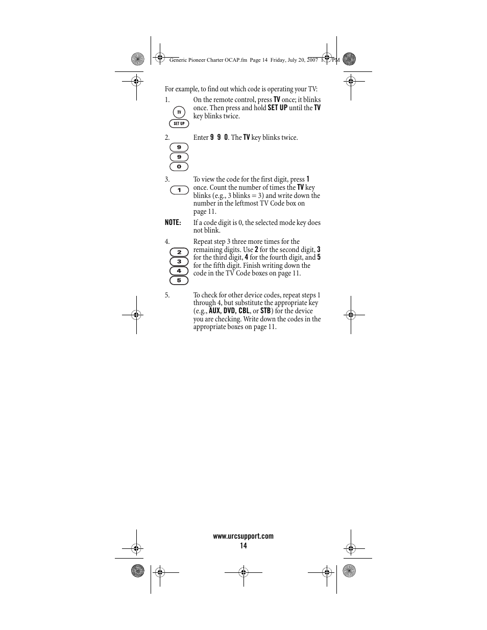 Universal Electronics Charter S4000 User Manual | Page 14 / 48