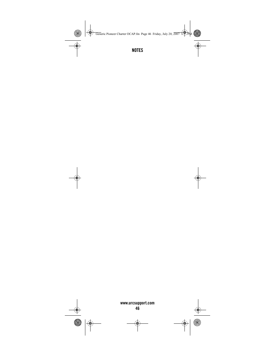 Universal Electronics Charter S4000 User Manual | Page 46 / 48