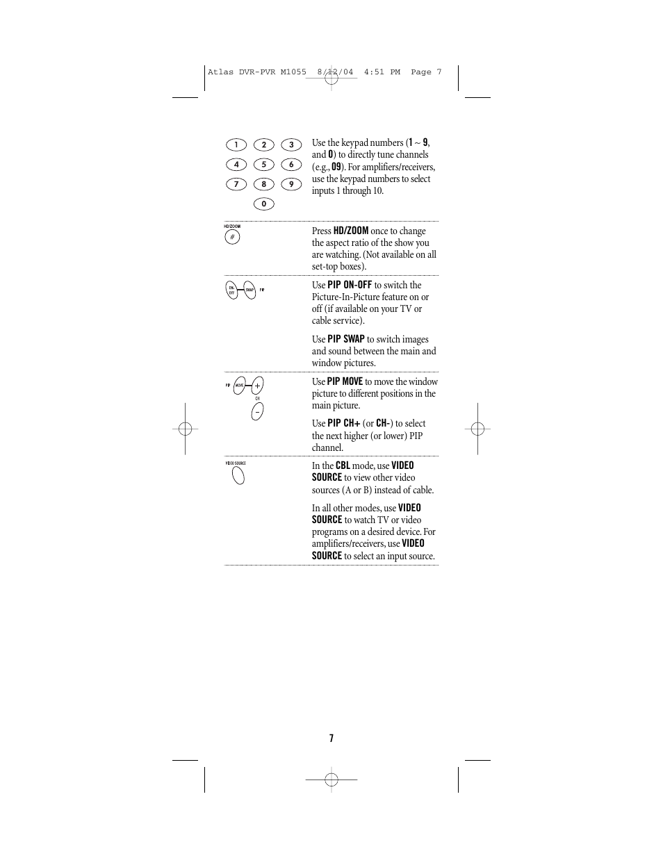 Universal Electronics PVR 5 User Manual | Page 7 / 40