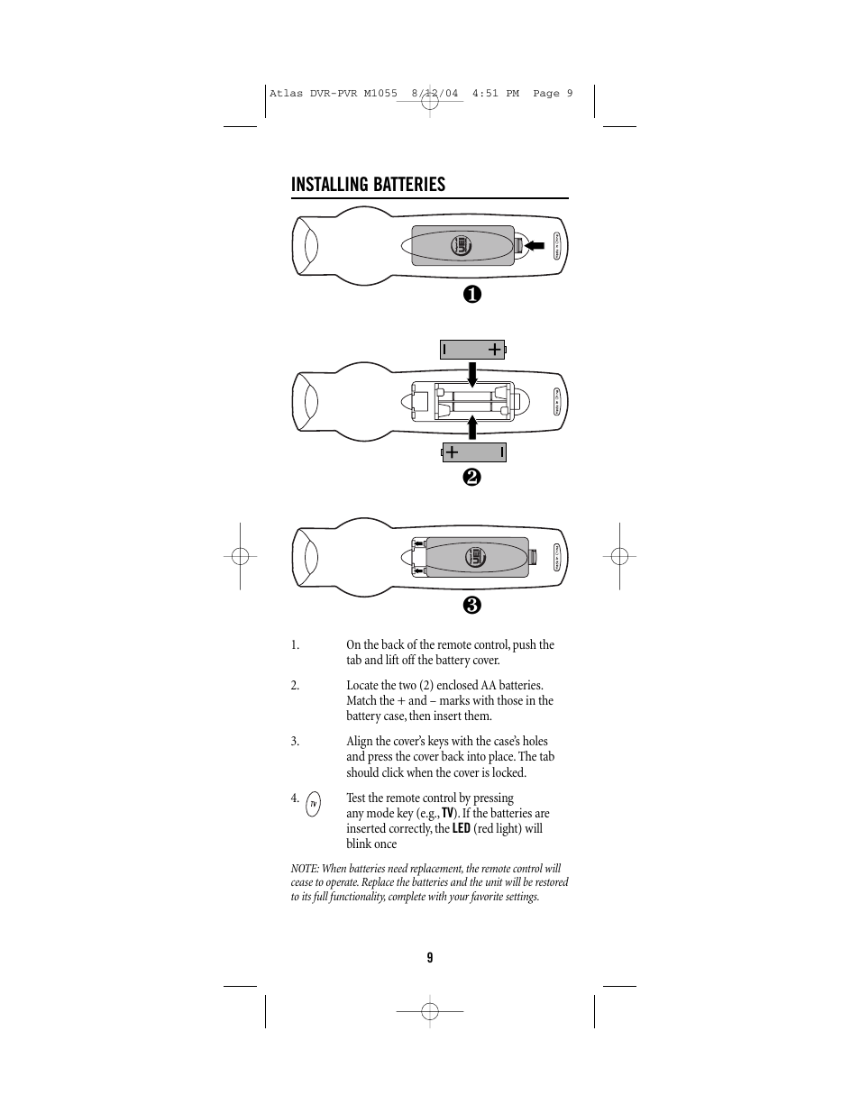 Universal Electronics PVR 5 User Manual | Page 9 / 40