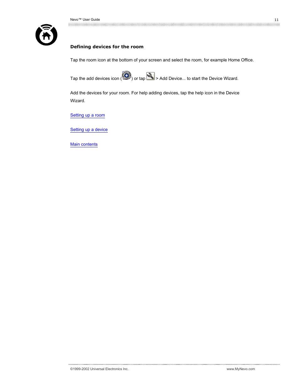 Universal Electronics Nevo User Manual | Page 12 / 29
