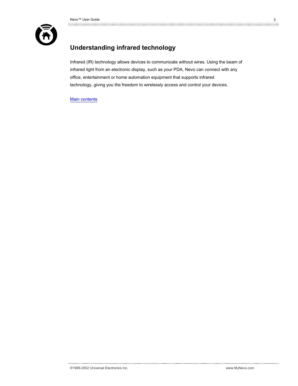 Understanding infrared technology | Universal Electronics Nevo User Manual | Page 4 / 29