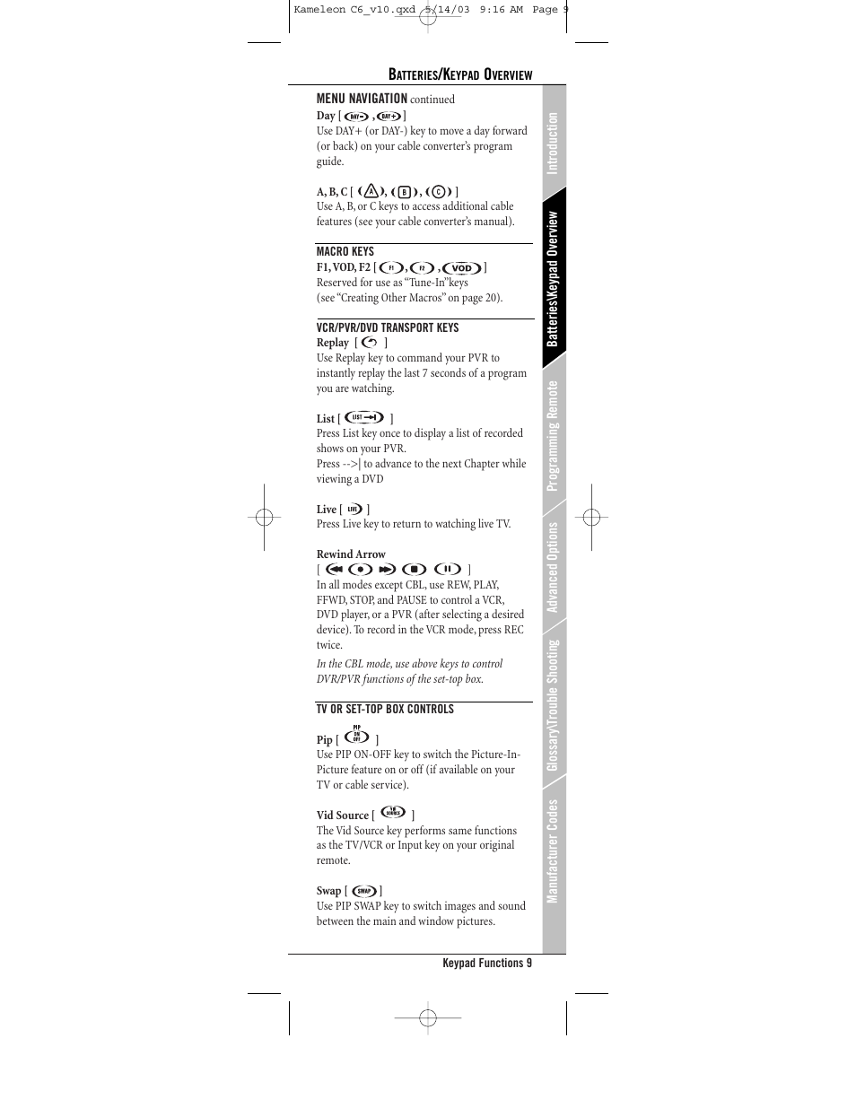 Universal Electronics C6 User Manual | Page 9 / 42