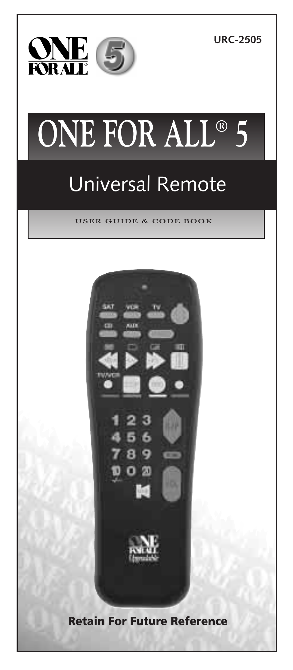 Universal Electronics URC-2505 User Manual | 42 pages