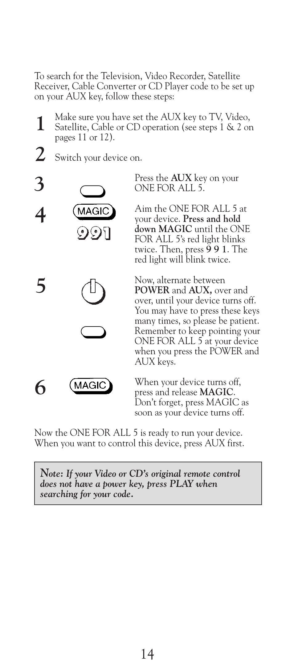 Universal Electronics URC-2505 User Manual | Page 15 / 42