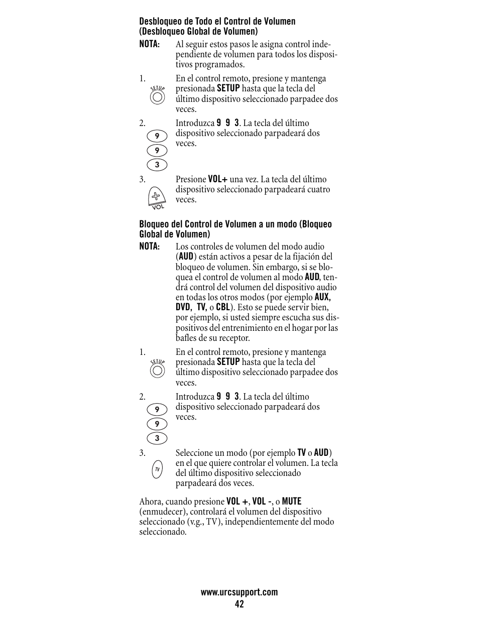 Universal Electronics Atlas DVR/PVR 5-Device User Manual | Page 42 / 72
