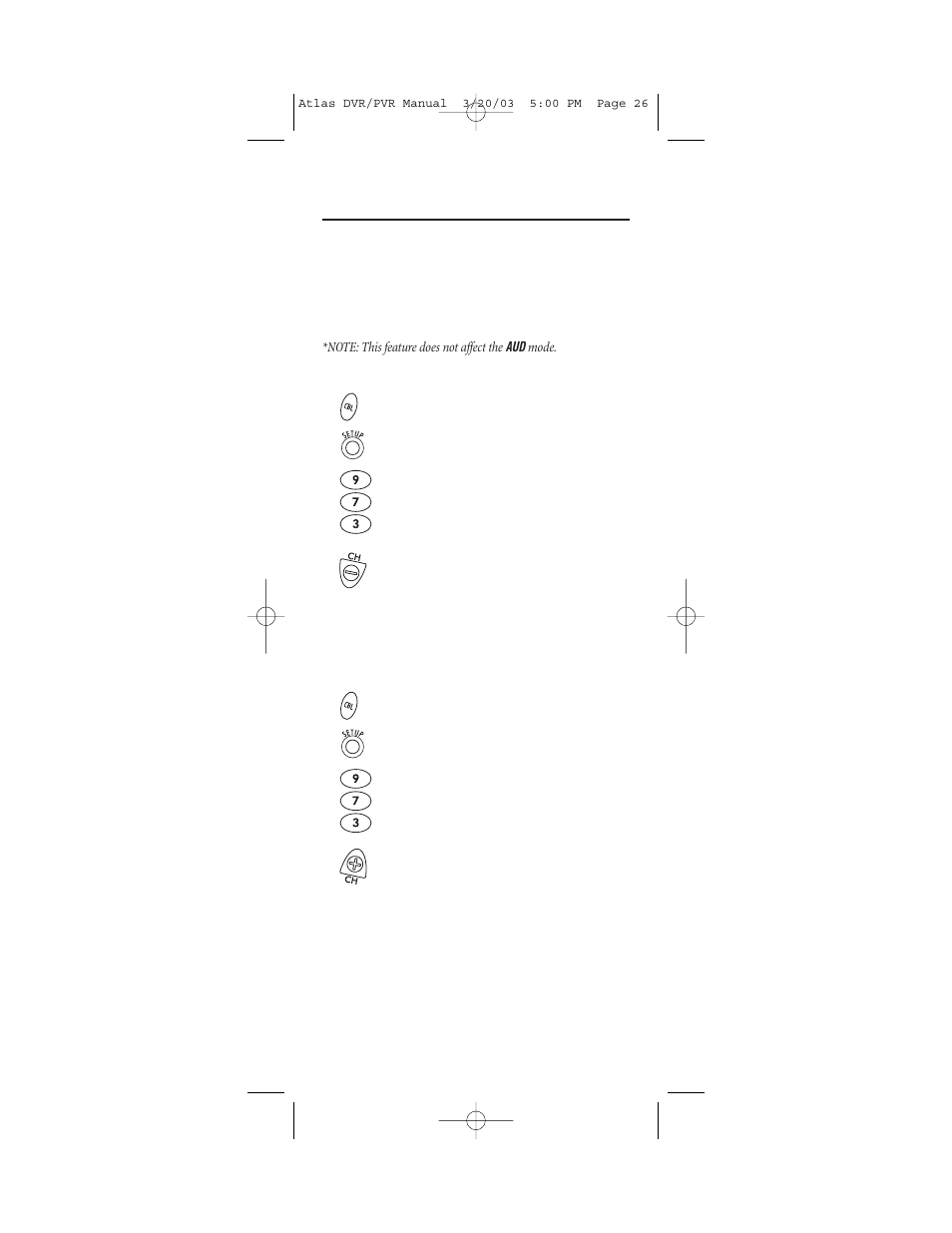 Programming channel control lock | Universal Electronics DVR/PVR 5 User Manual | Page 26 / 36