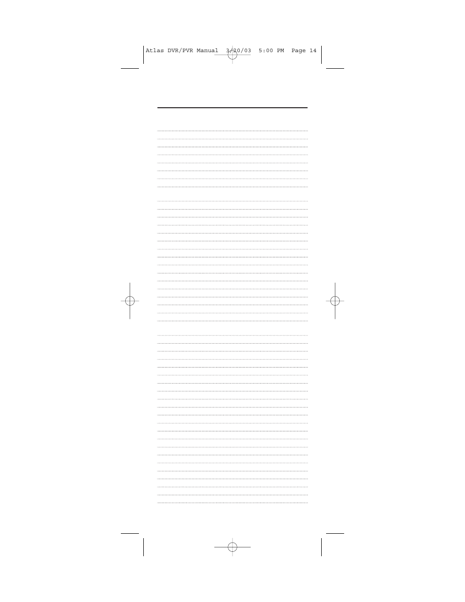 Manufacturer’s codes, Setup codes for audio receivers (continued) | Universal Electronics Atlas CABLE 4 User Manual | Page 14 / 36