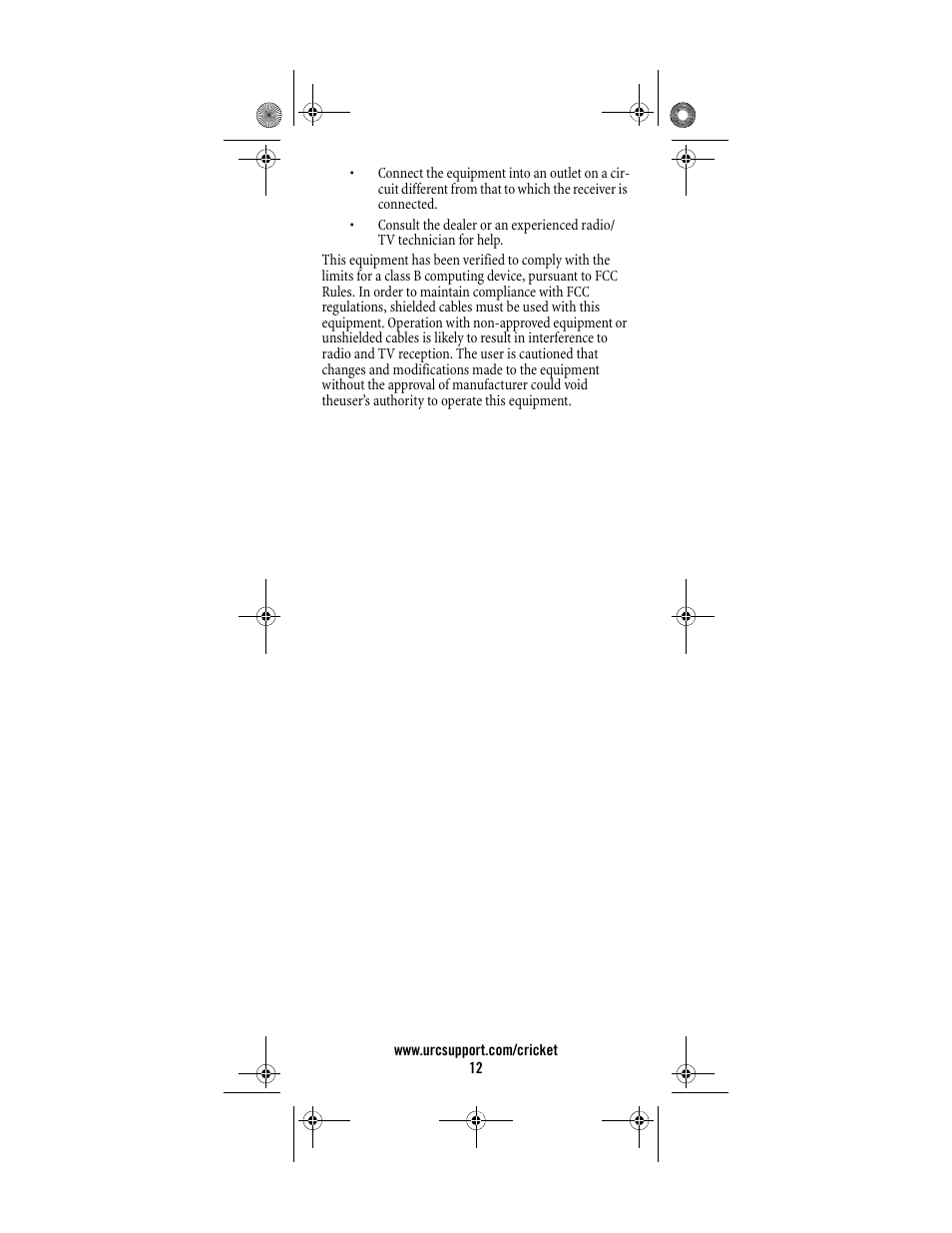 Universal Electronics Cricket Kid's Remote Control User Manual | Page 12 / 36