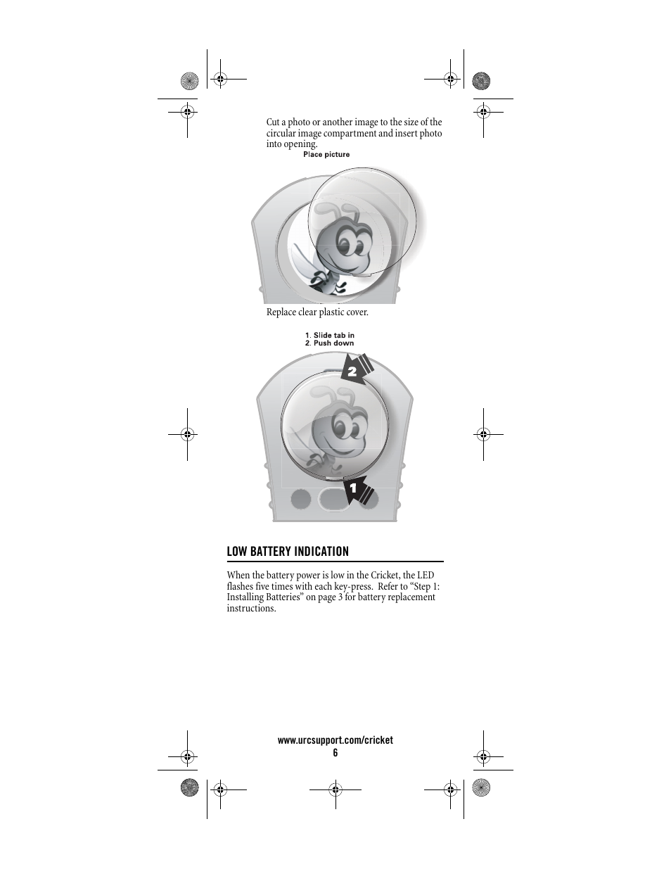 Universal Electronics Cricket Kid's Remote Control User Manual | Page 6 / 36