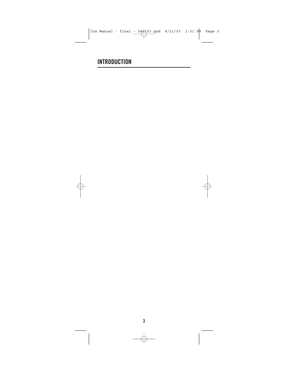 Introduction | Universal Electronics Cox Universal Remote Control User Manual | Page 3 / 48