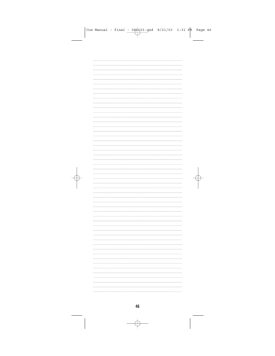 Universal Electronics Cox Universal Remote Control User Manual | Page 46 / 48