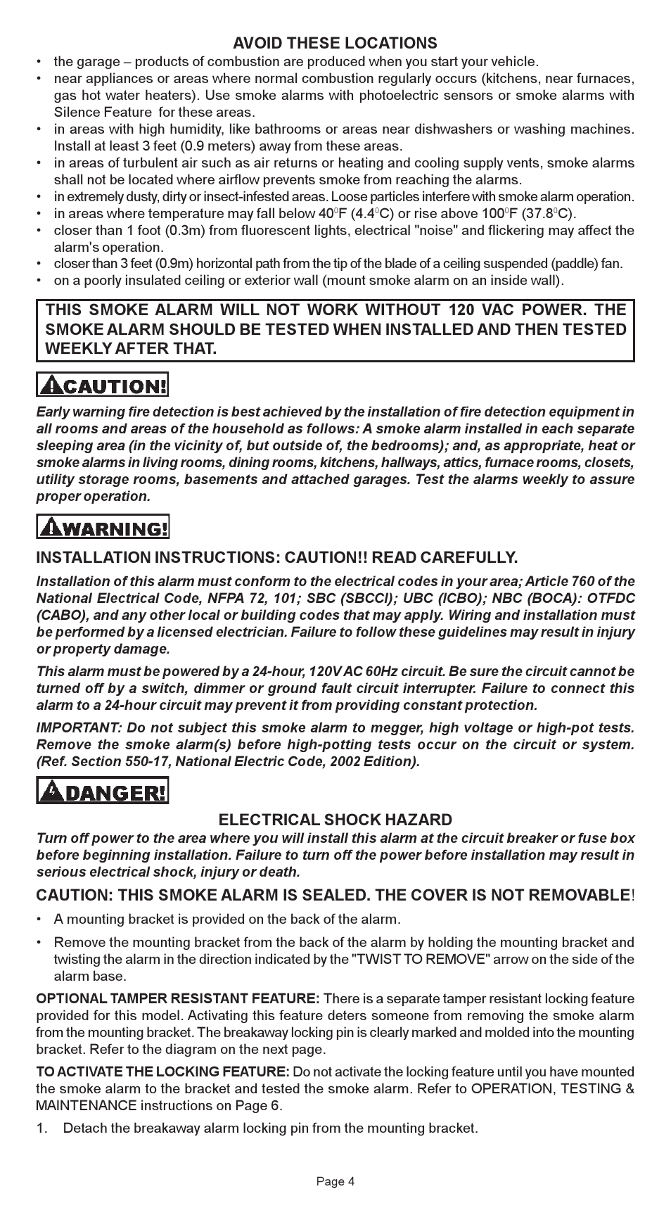 Universal Security Instruments 3885 User Manual | Page 4 / 10