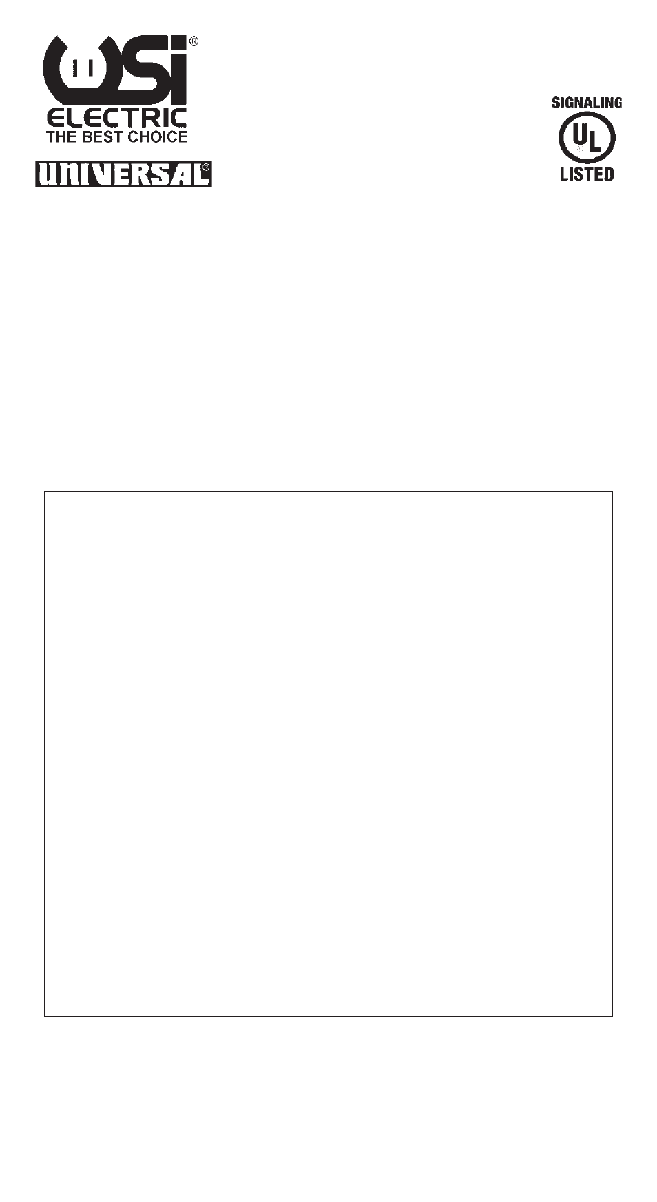 Universal Security Instruments USI MI100L User Manual | 10 pages