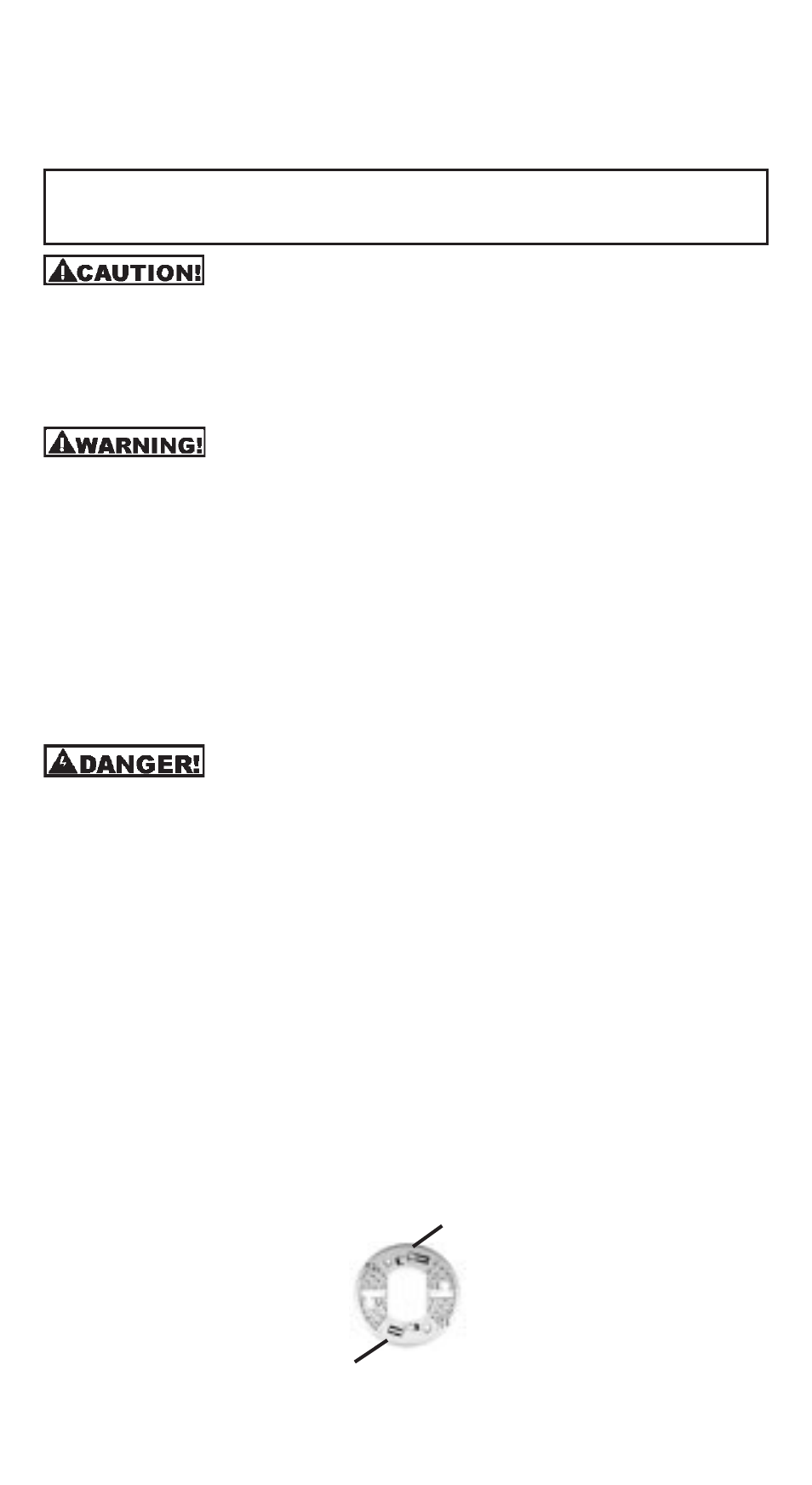 Electrical shock hazard | Universal Security Instruments USI MI100L User Manual | Page 4 / 10