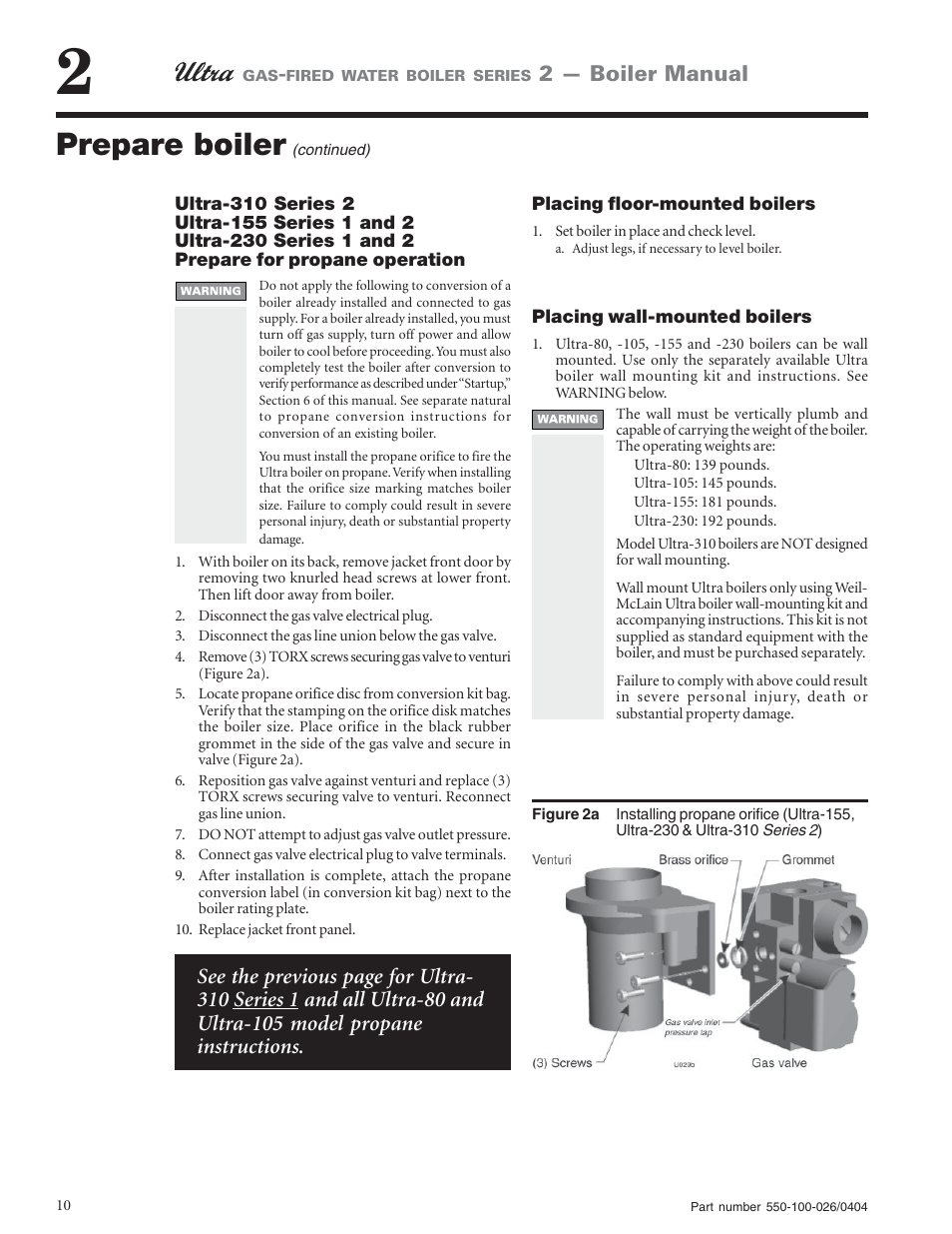 Prepare boiler | Ultra electronic -155 User Manual | Page 10 / 44