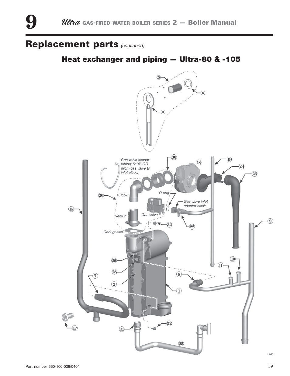 Replacement parts | Ultra electronic -155 User Manual | Page 39 / 44