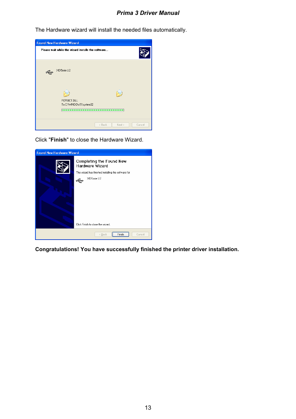 Ultra electronic Prima 3 XID590ie User Manual | Page 13 / 82