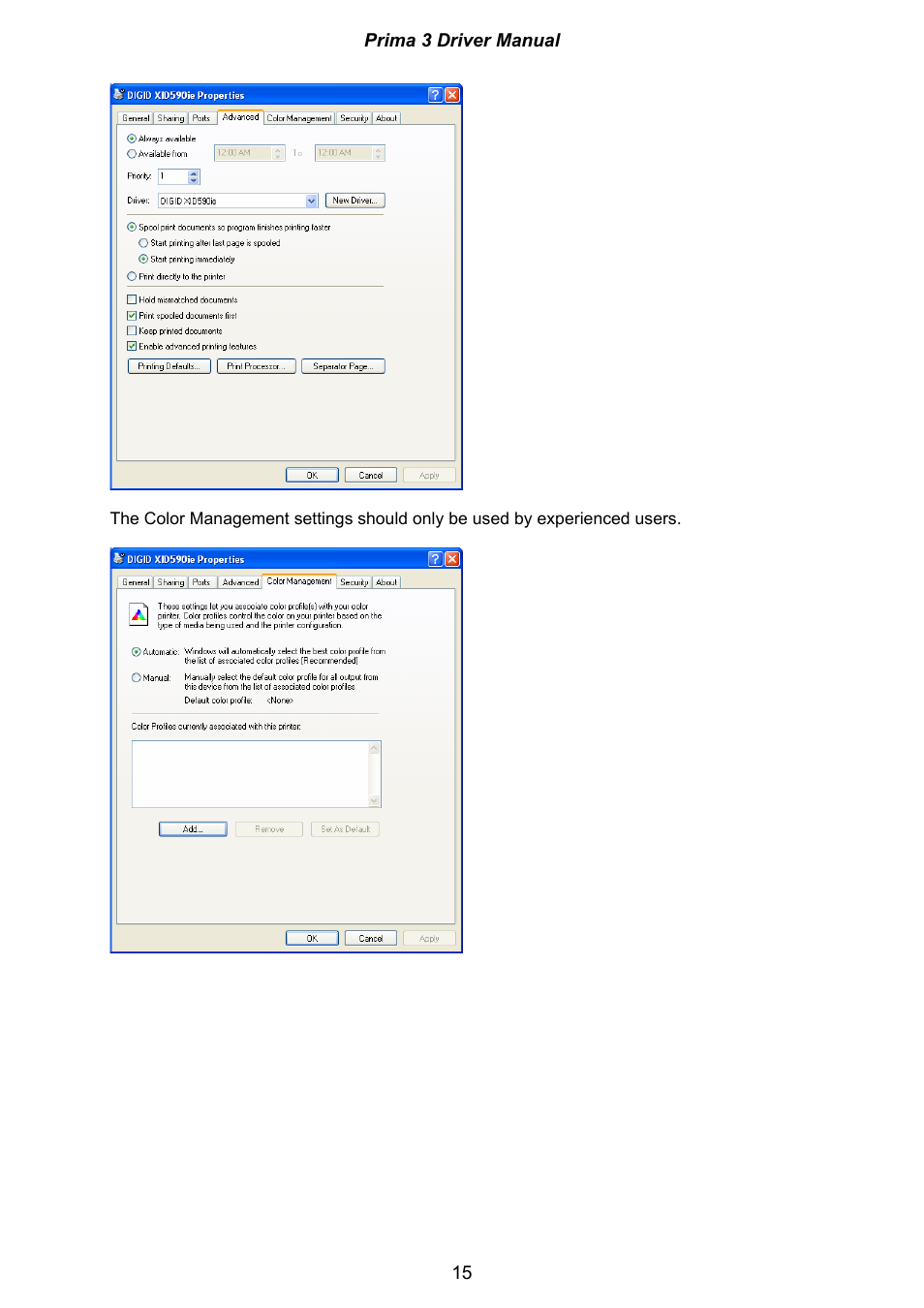 Ultra electronic Prima 3 XID590ie User Manual | Page 15 / 82