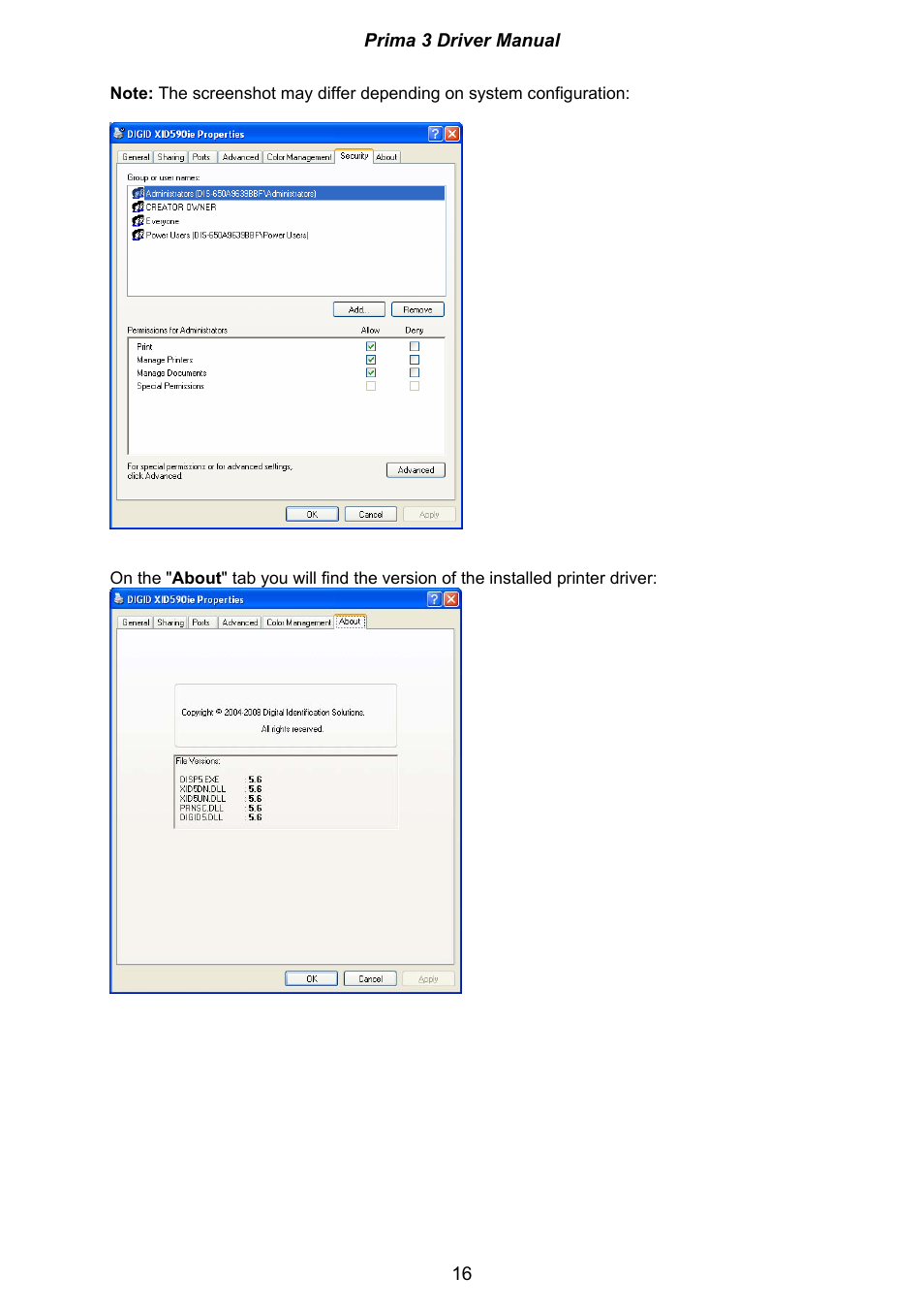 Ultra electronic Prima 3 XID590ie User Manual | Page 16 / 82